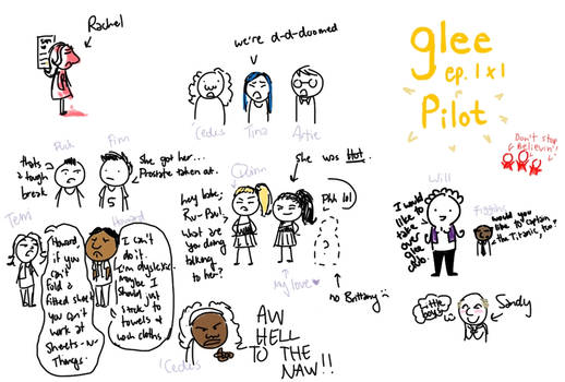 Glee Episode Sketch Dump 2