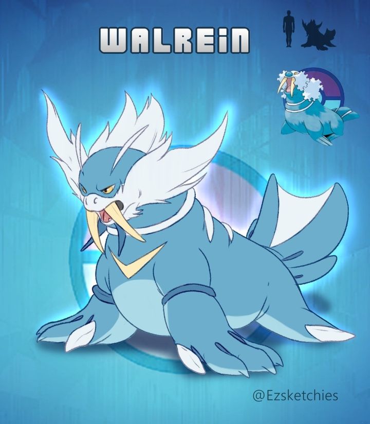 Walrin Walrein Redesign Variant by LockStockCreation on DeviantArt