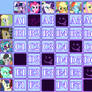 MLP Grid Mane 6 x Background Mane 6 OPEN