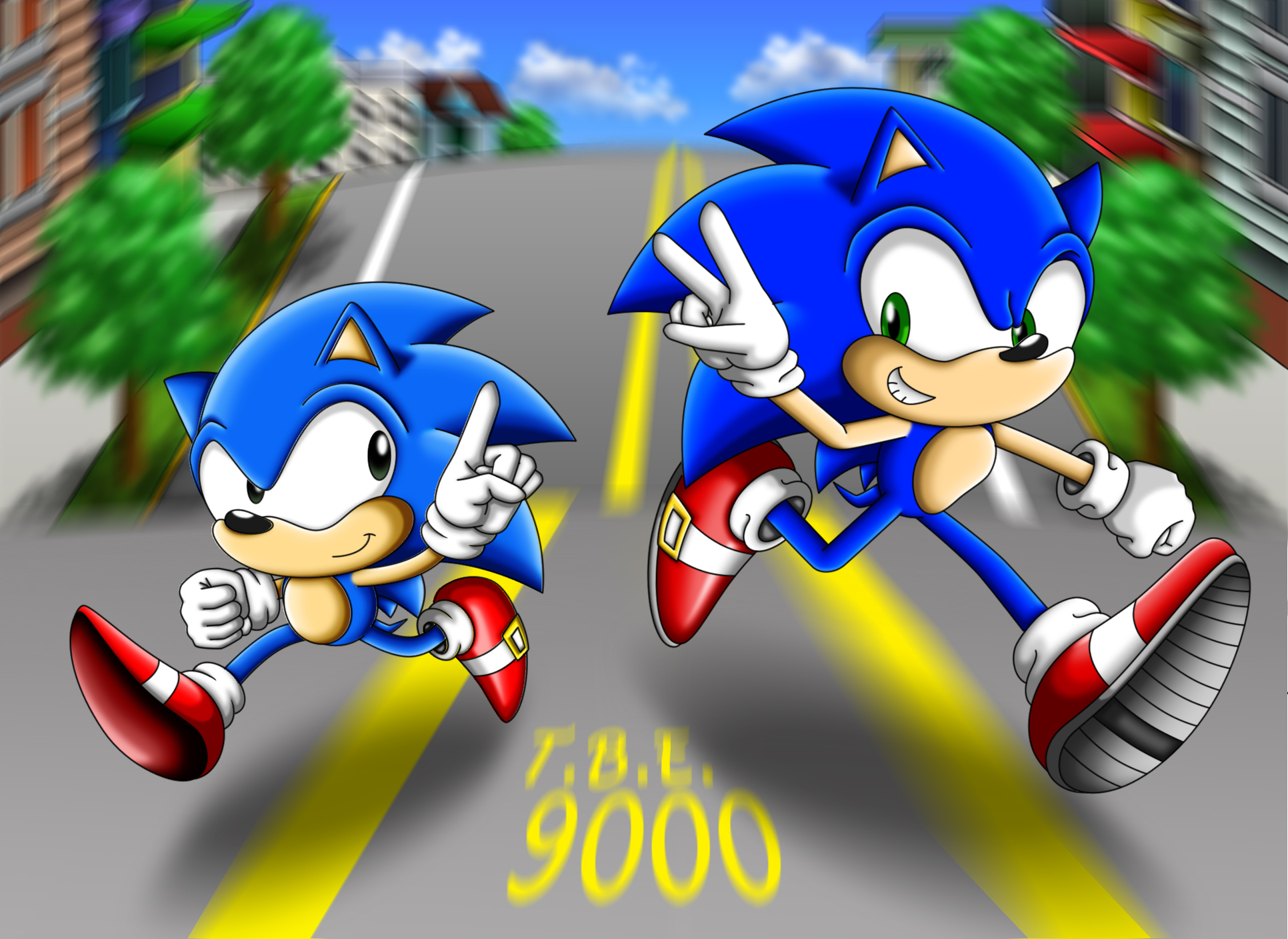 Sonic Speed Run Poster by SonicBoomerang on DeviantArt