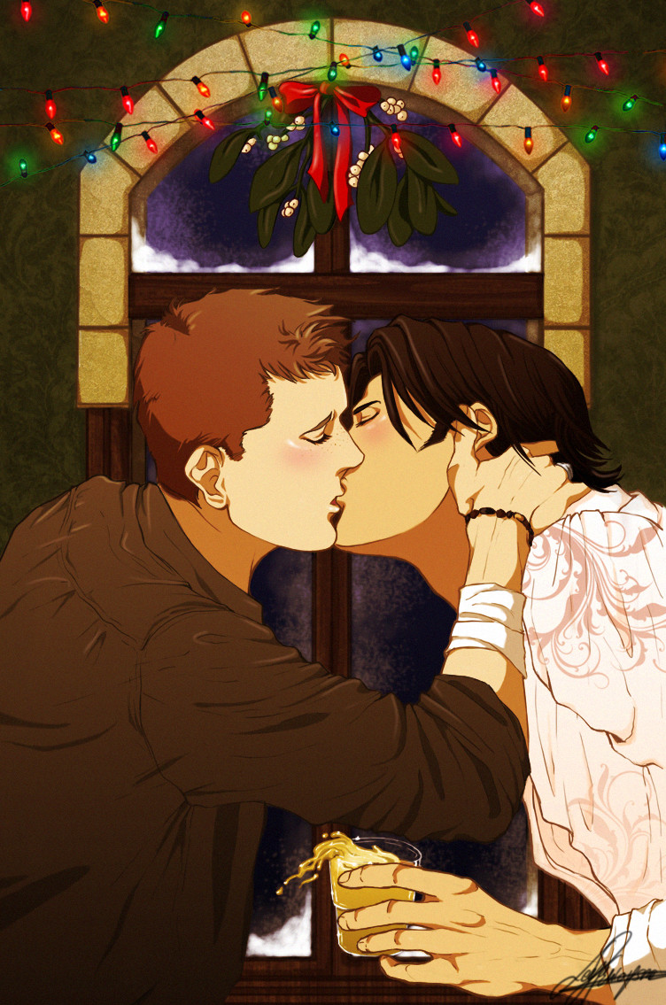 SPN+There's a mistletoe, Dean