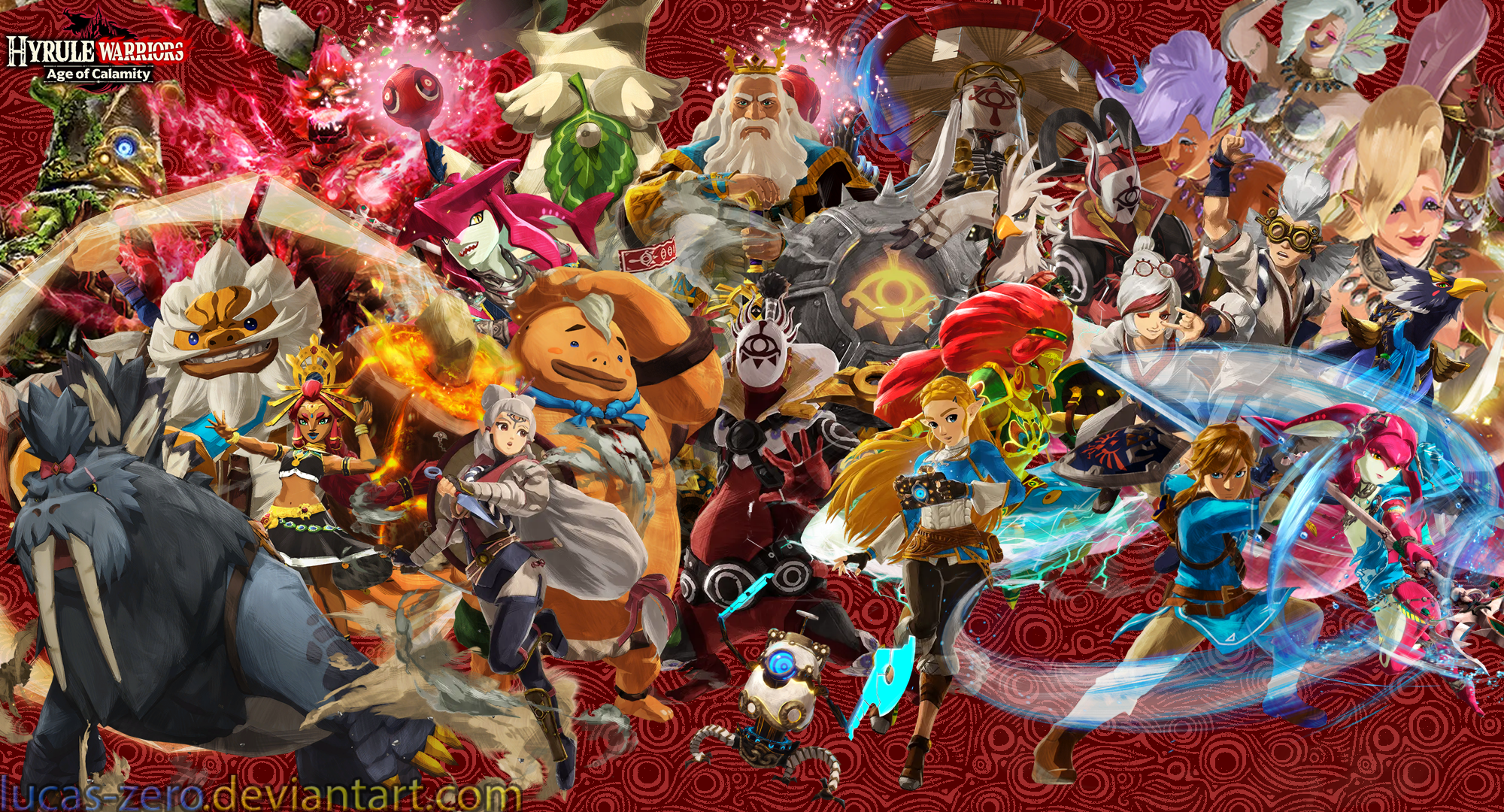 Hyrule warriors age of calamity wallpaper deals