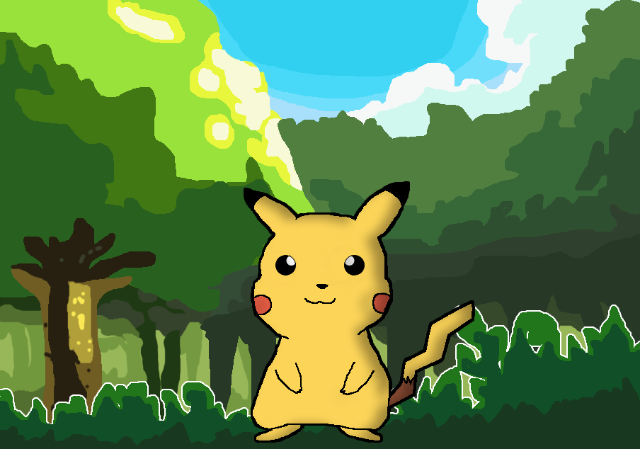 Pikachu - dA Tutorial (with Background) by Lucas-Zero on DeviantArt Pikachu - dA Tutorial (with Background) by Lucas-Zero on DeviantArt