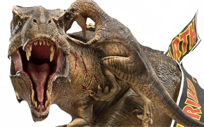 T. rex and raptor by DracoAwesomeness on DeviantArt