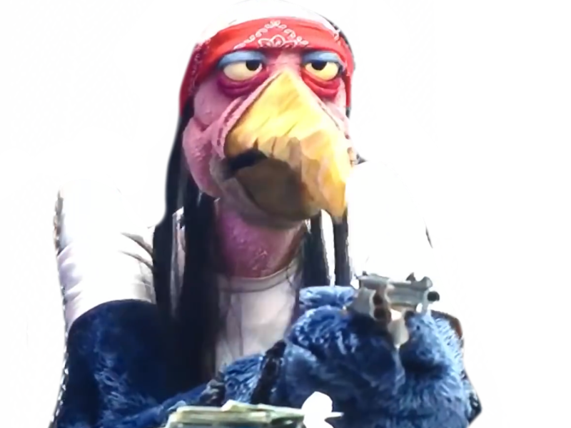 Muppet Rifle Bird puppet with gun by DracoAwesomeness on DeviantArt