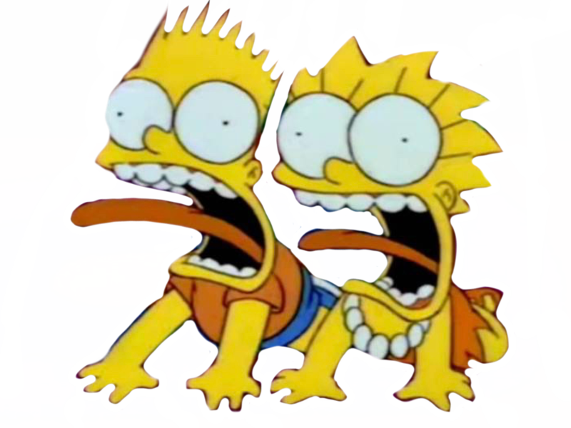 Bart And Lisa Scared By DracoAwesomeness On DeviantArt bart-and-lisa-scared-by-dracoawesomeness-on-deviantart