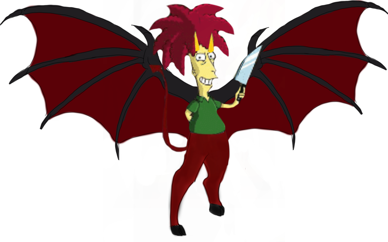 Demon sideshow bob by DracoAwesomeness on DeviantArt