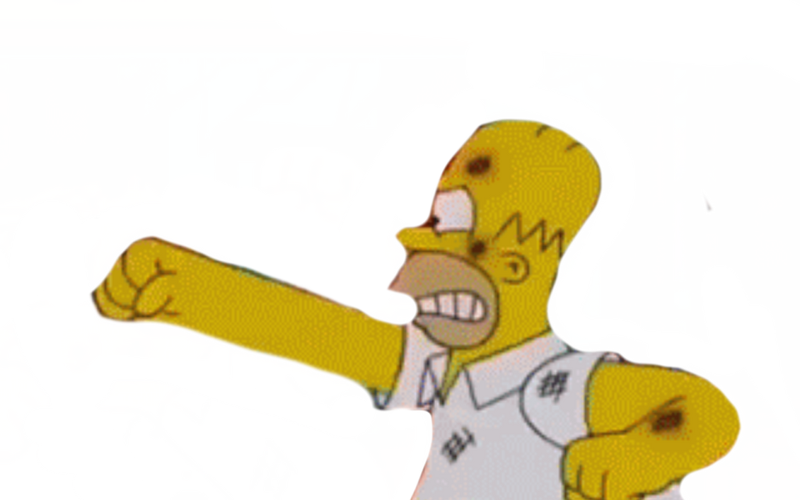 Homer Rage Rising Homer by DracoAwesomeness on DeviantArt