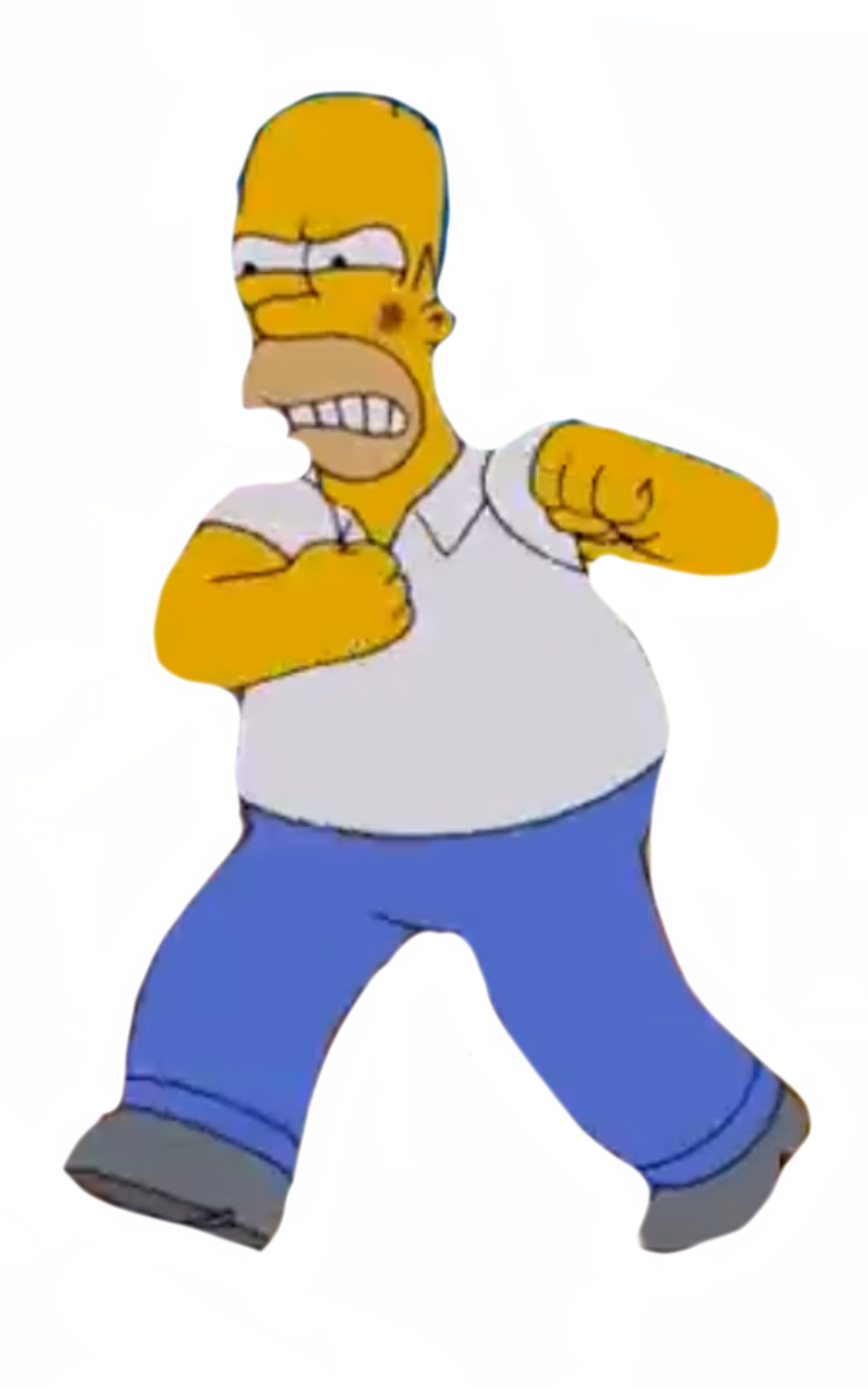 Homer Rage Neck Homer by DracoAwesomeness on DeviantArt
