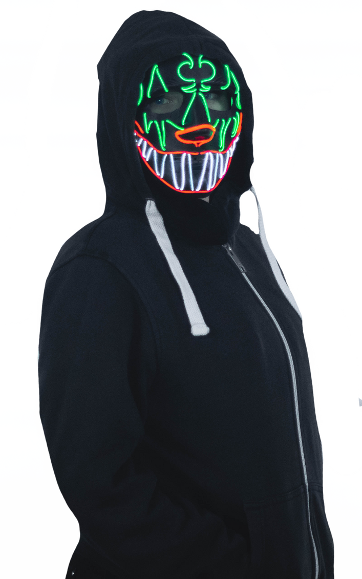 Masked Led Guy Glowing masked man by DracoAwesomeness on DeviantArt