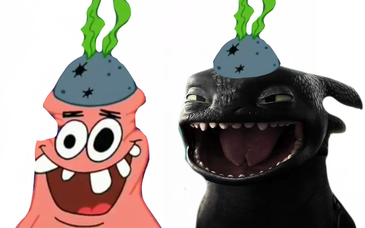 Patrick 2 Tooth Toothless and Patrick by DracoAwesomeness on DeviantArt
