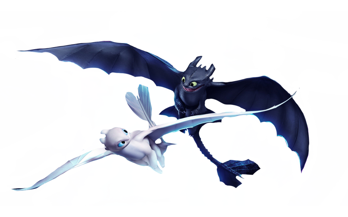 Toothless and the light fury by DracoAwesomeness on DeviantArt