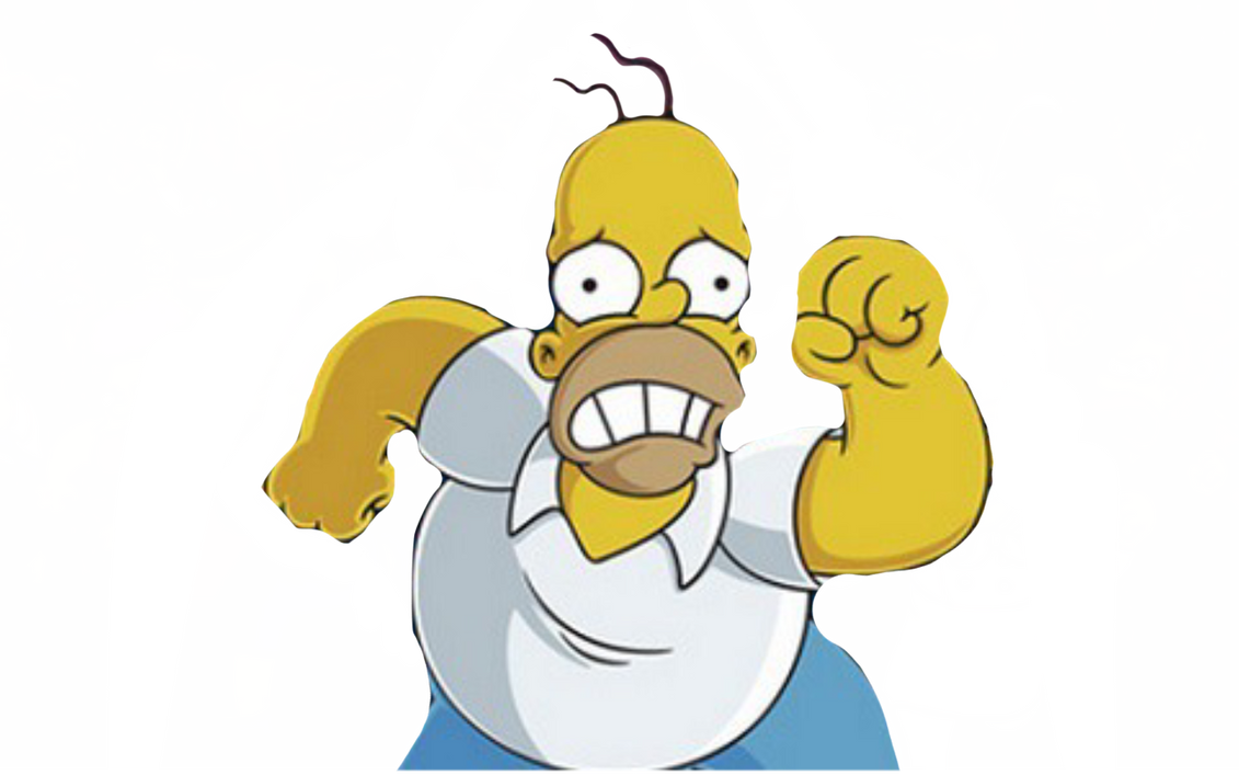 Homeerr Homer running by DracoAwesomeness on DeviantArt