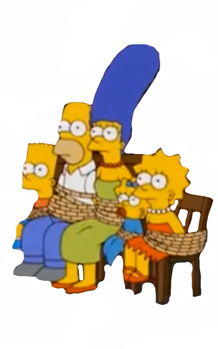 Simpsons tied by DracoAwesomeness on DeviantArt