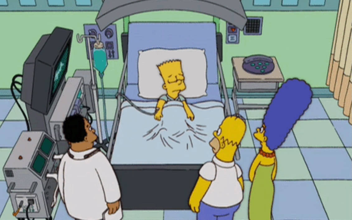 Bart hospital simpson GIF - Find on GIFER