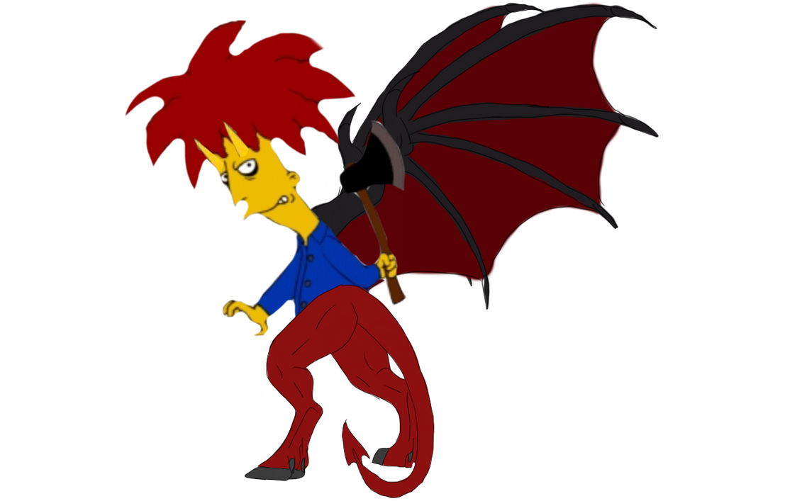 Demon Sideshow Bob by DracoAwesomeness on DeviantArt