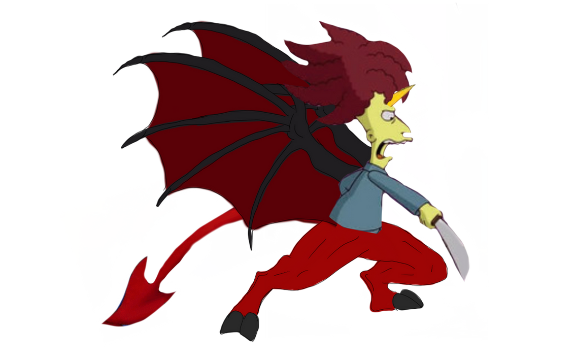Demon Sideshow Bob by DracoAwesomeness on DeviantArt