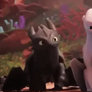 Toothless and light fury love gif