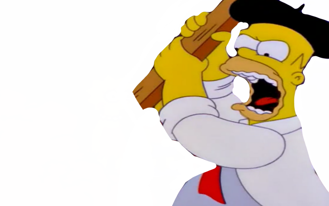 Homer Rage Neck Homer by DracoAwesomeness on DeviantArt