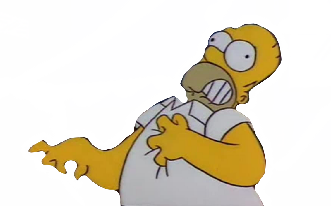Homer Rage Neck Homer by DracoAwesomeness on DeviantArt