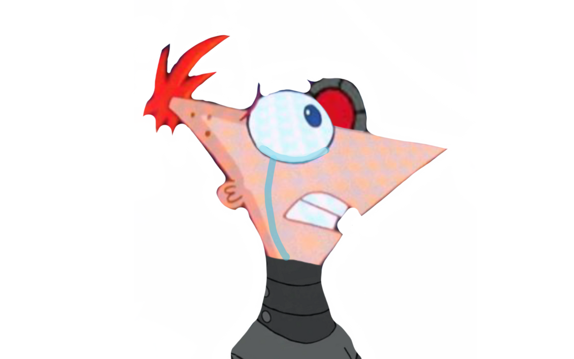 Sad cyborg Phineas by DracoAwesomeness on DeviantArt