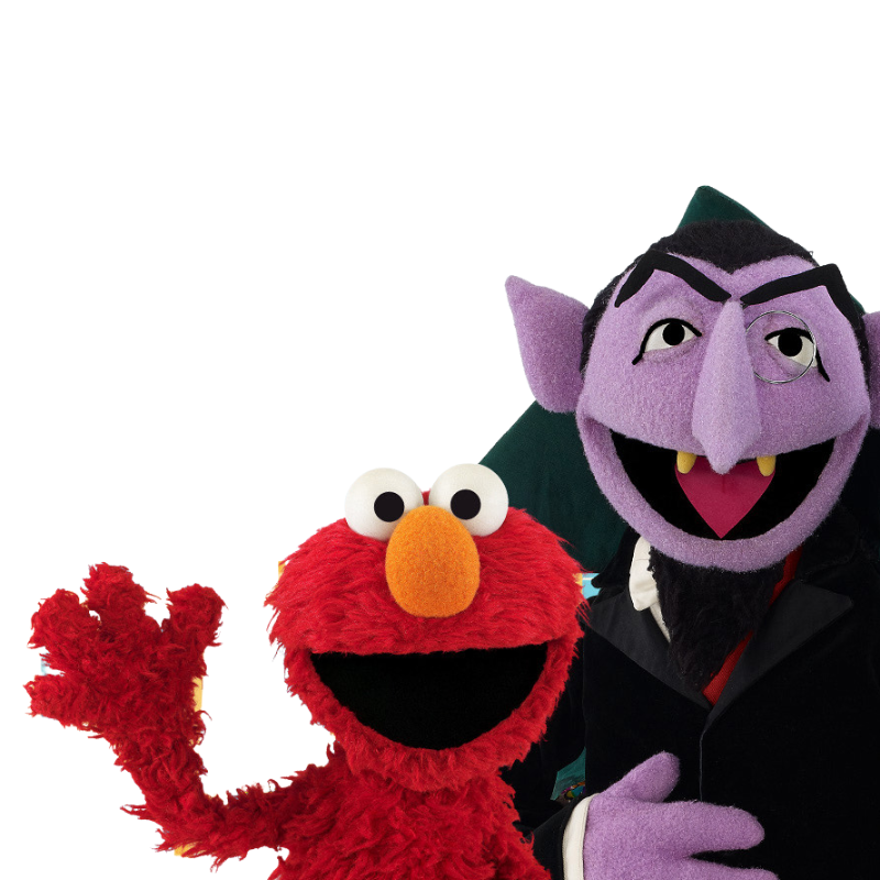 Elmo and count by DracoAwesomeness on DeviantArt