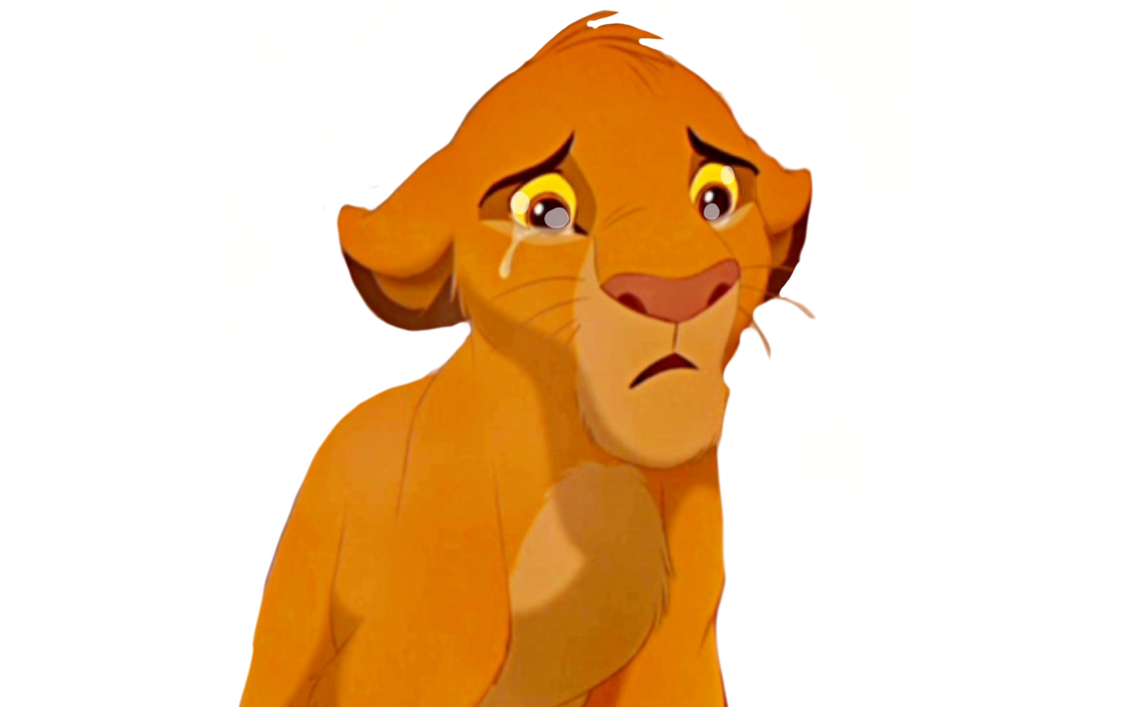 Tearful simba by DracoAwesomeness on DeviantArt