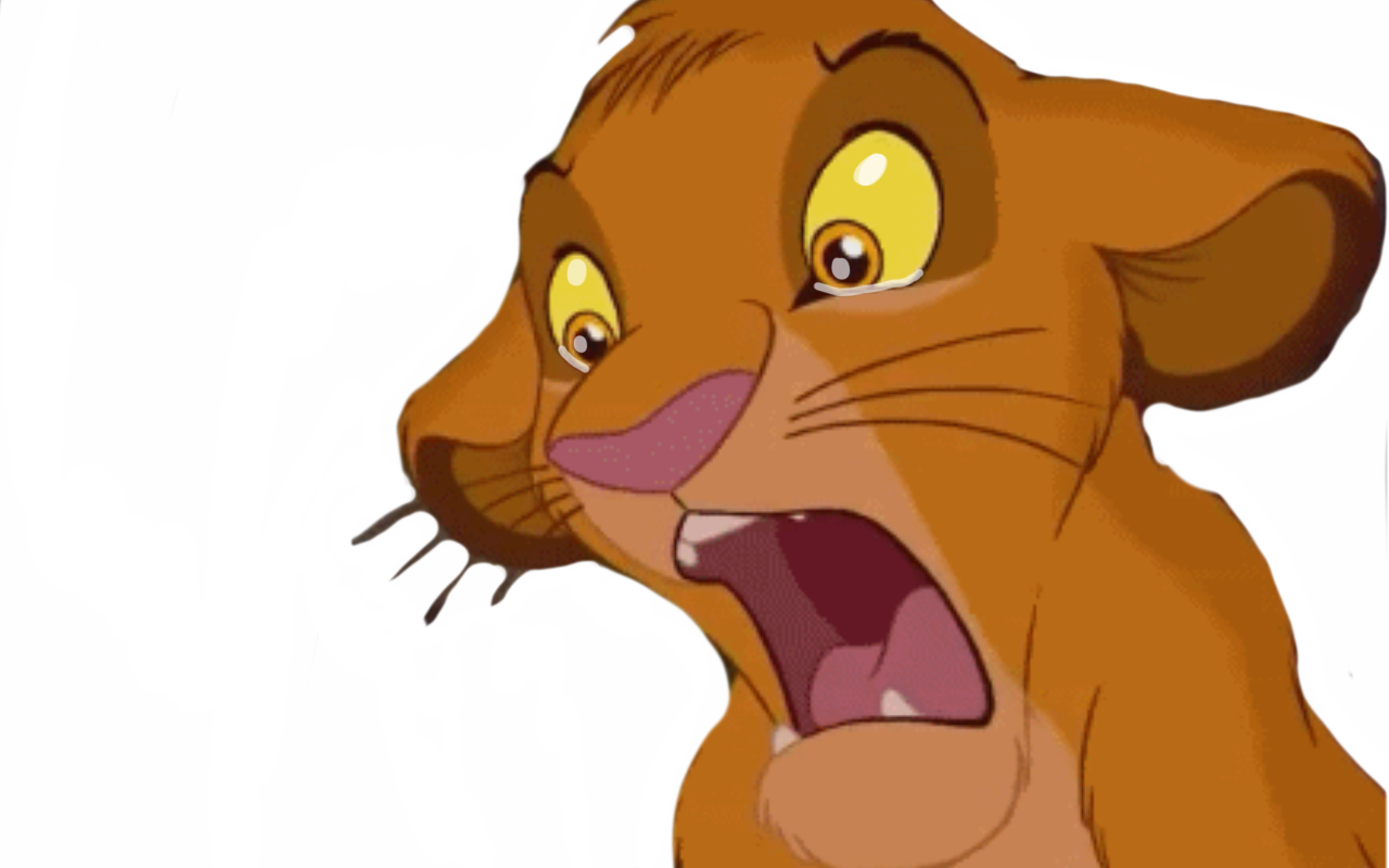 Tearful Simba by DracoAwesomeness on DeviantArt