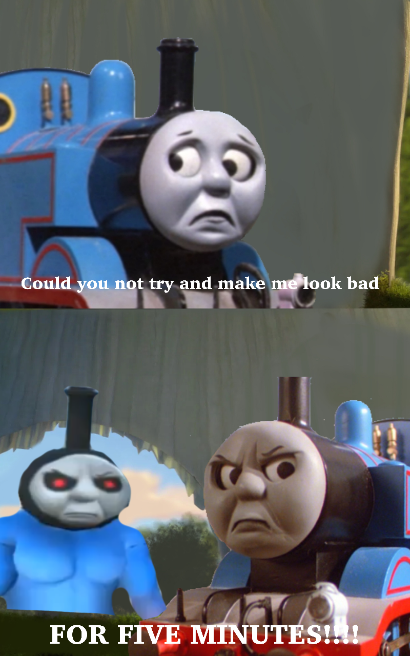 When i first played Thomas the slender engine by Greg3568990 on DeviantArt