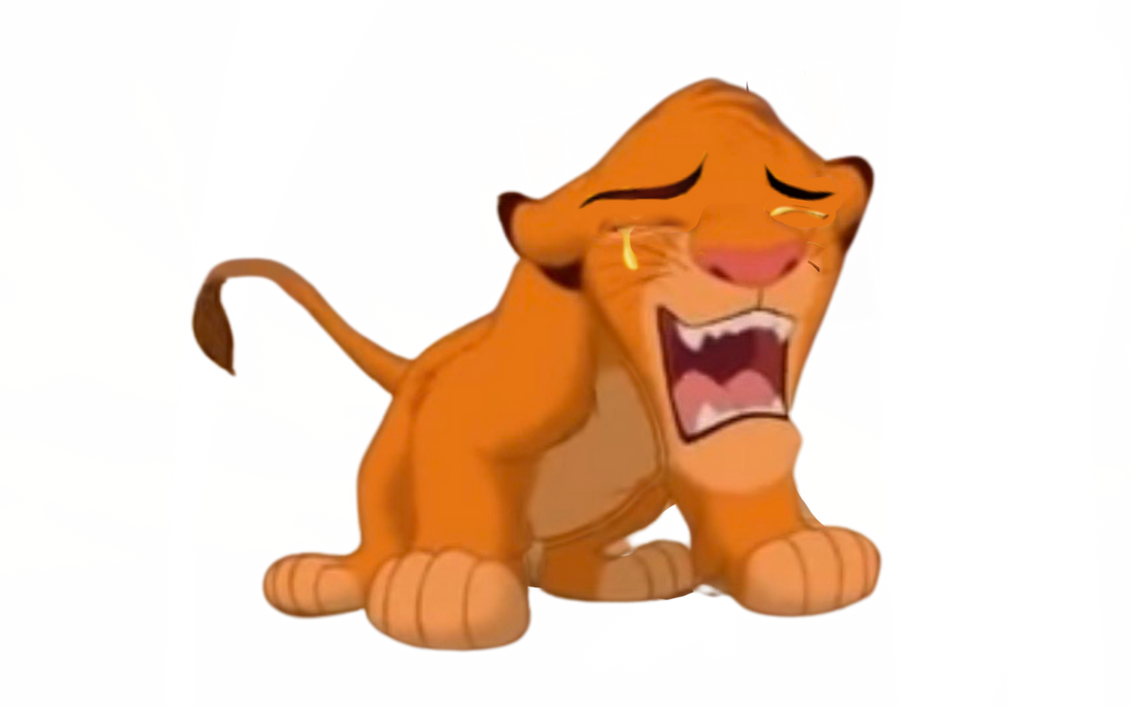 Simba crying edit by DracoAwesomeness on DeviantArt