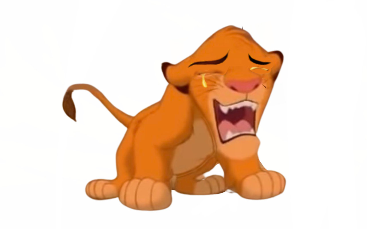 Simba crying edit by DracoAwesomeness on DeviantArt