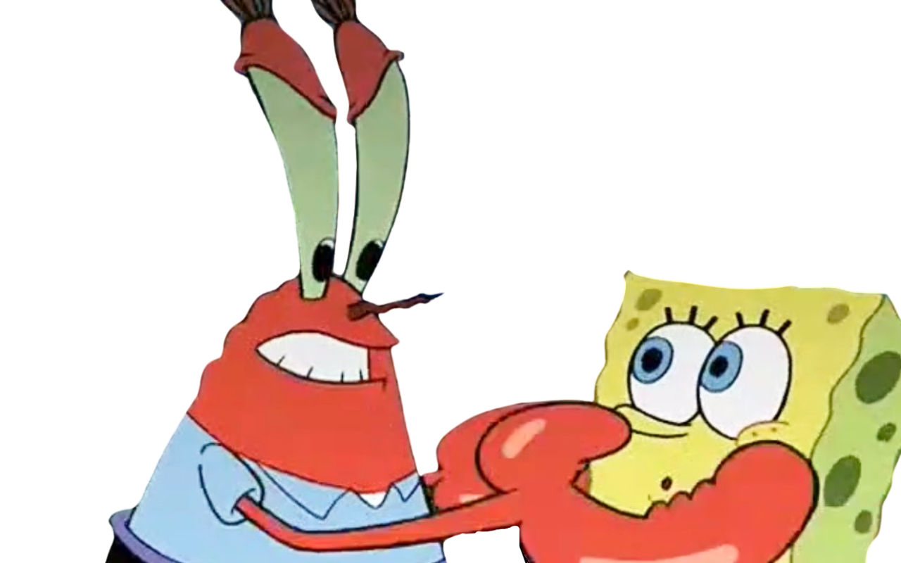 spongebob cries at mr krabs by woodleafjustexists on DeviantArt