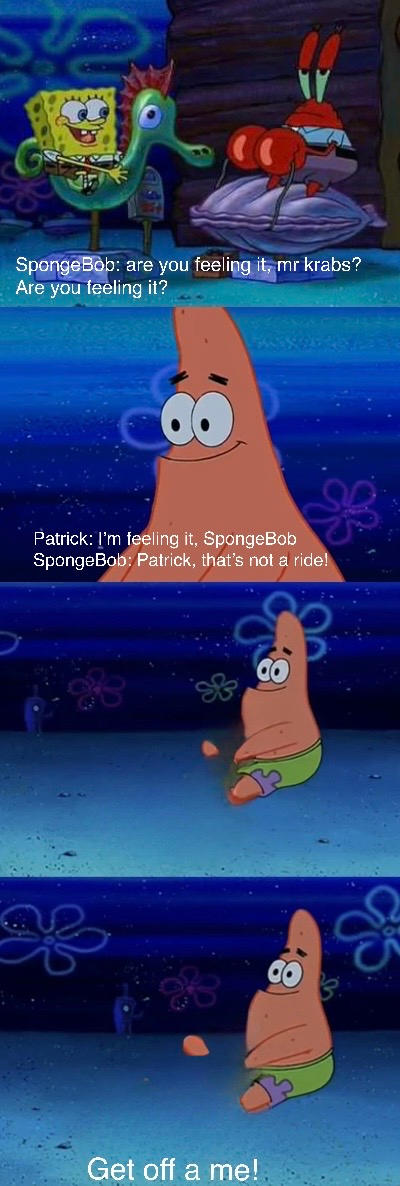 Patrick is riding what by DracoAwesomeness on DeviantArt