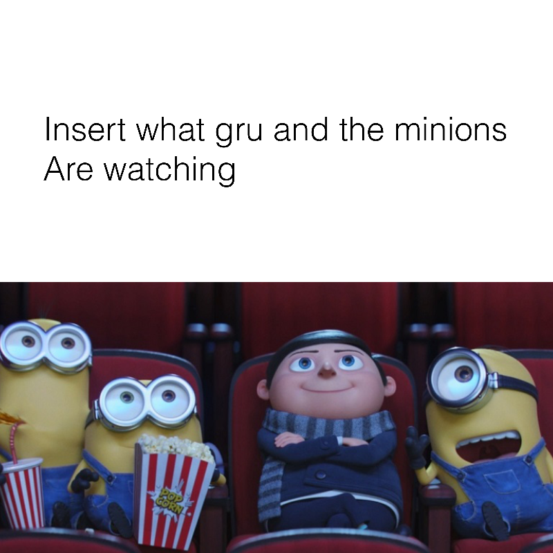 What are gru and the minions watching by DracoAwesomeness on DeviantArt