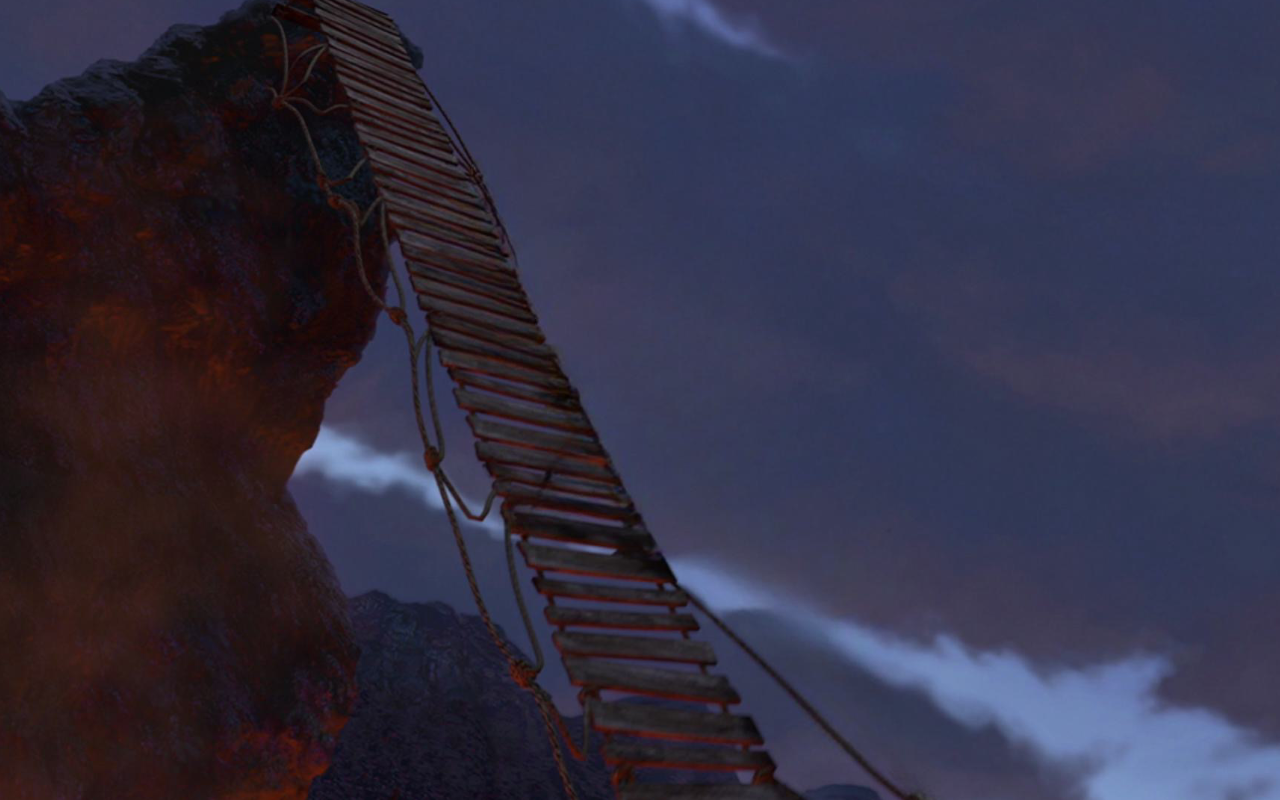 Fallen Rope Bridge The fallen bridge by DracoAwesomeness on DeviantArt
