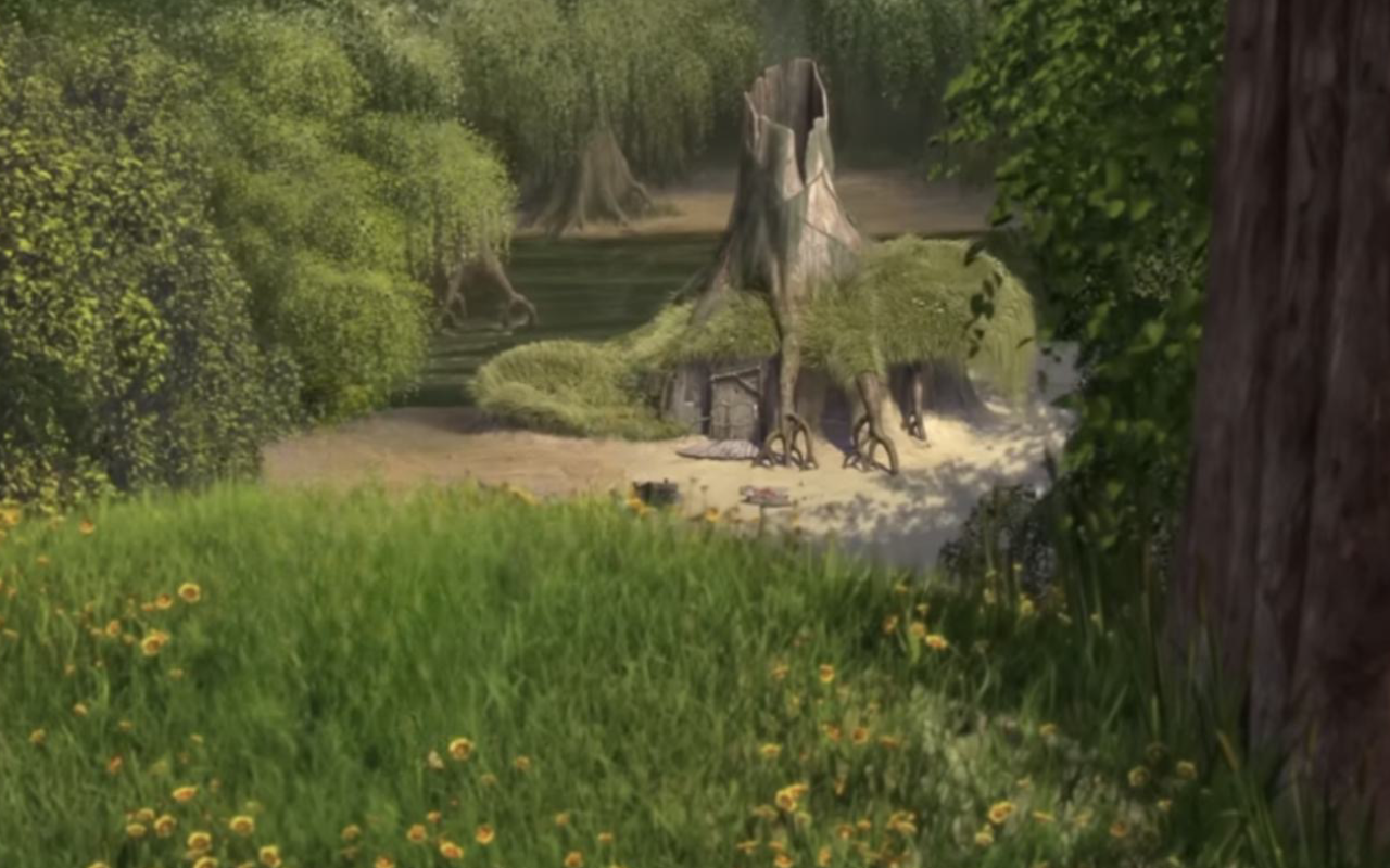 shrek swamp background