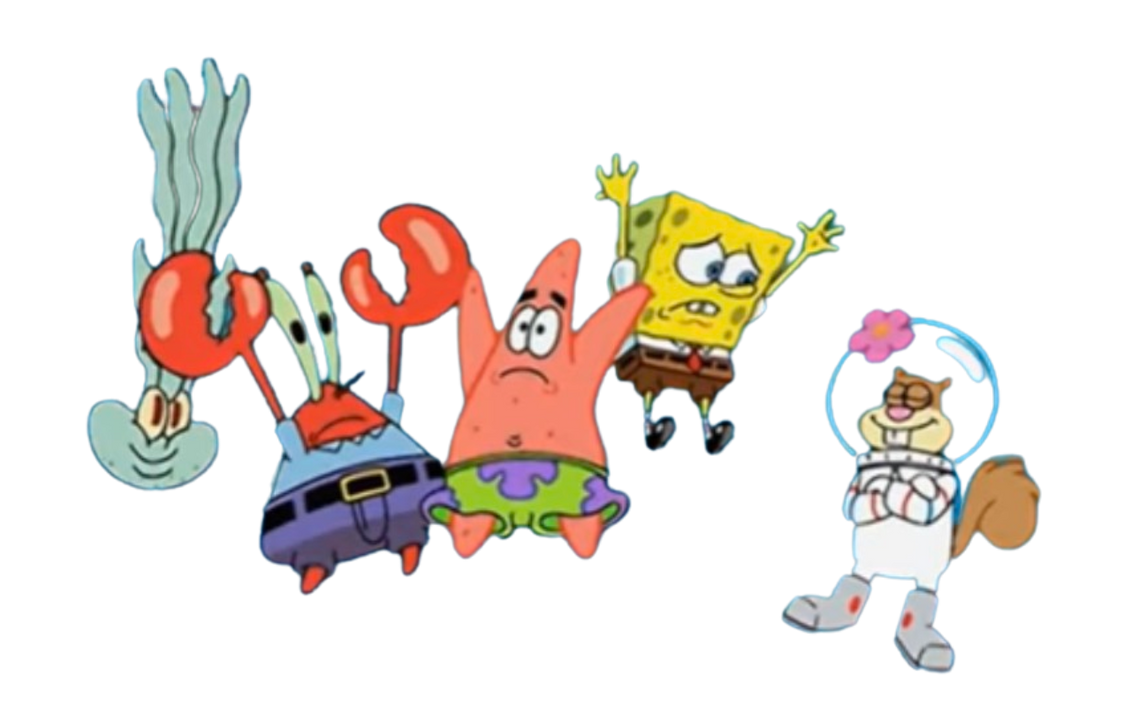 SpongeBob, Patrick, Sandy, mr krabs and squidward by DracoAwesomeness ...