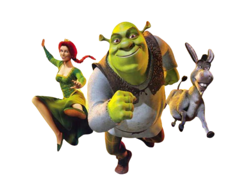 Shrek and Fiona PNG transparent image download, size: 588x772px