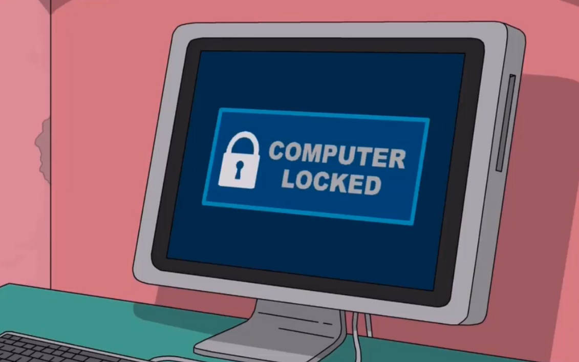 Locked computer by DracoAwesomeness on DeviantArt