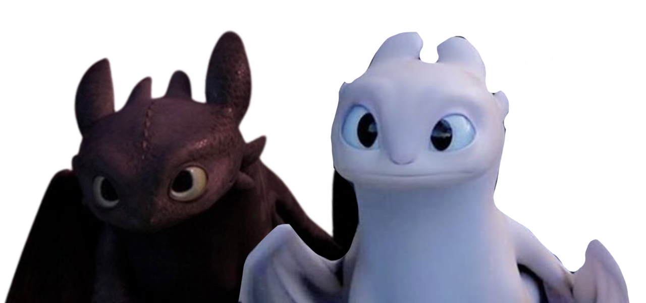 Toothless and light fury by DracoAwesomeness on DeviantArt