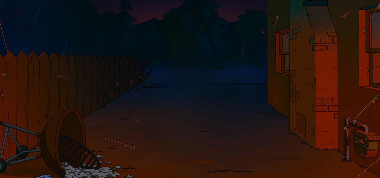 Simpsons Desolate The Simpsons ruined backyard by DracoAwesomeness on DeviantArt