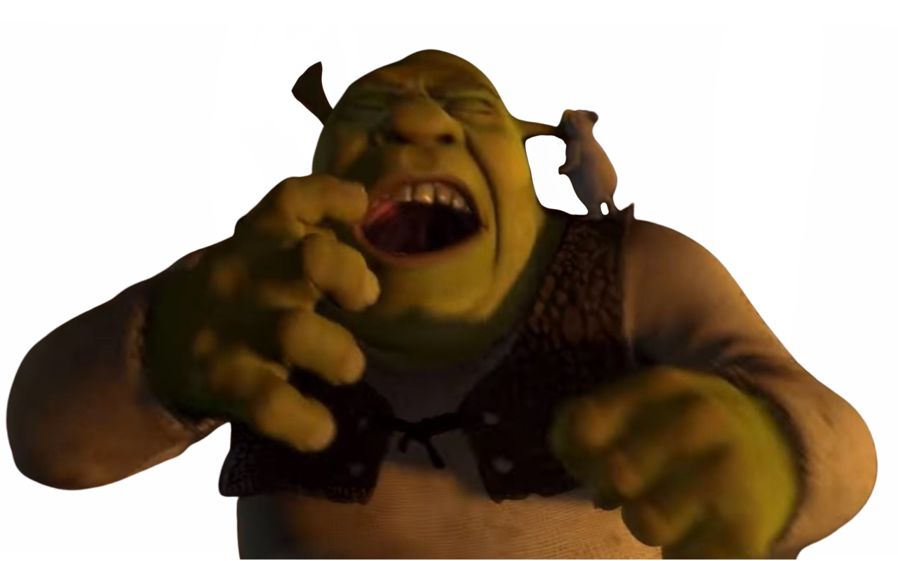 Mouse bites Shrek by DracoAwesomeness on DeviantArt