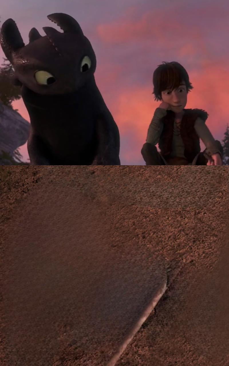 Toothless Drawing In The Sand