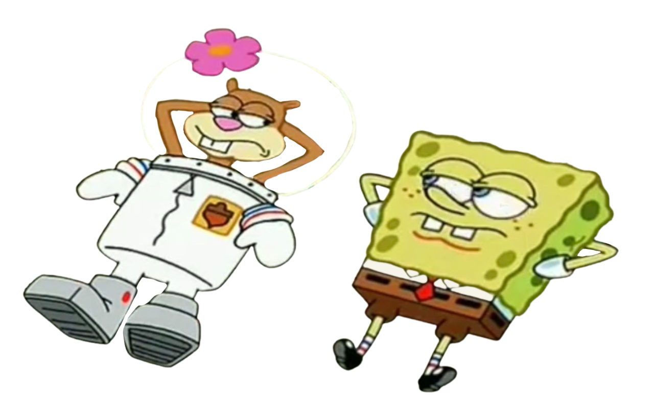 Hand Some Sandy Spongebob Squarepants And Sandy Cheeks In Love