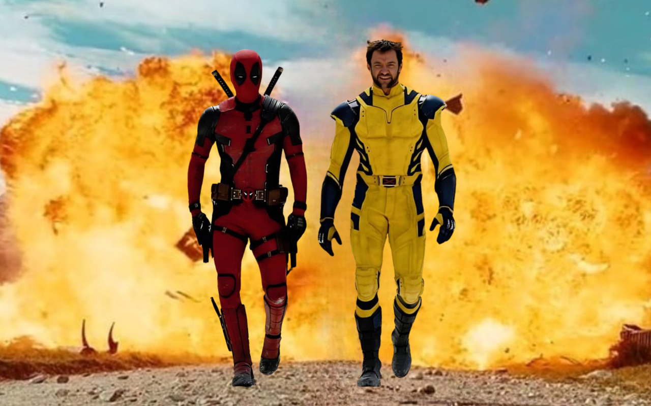 Deadpool and wolverine walk away from explosion by DracoAwesomeness on ...