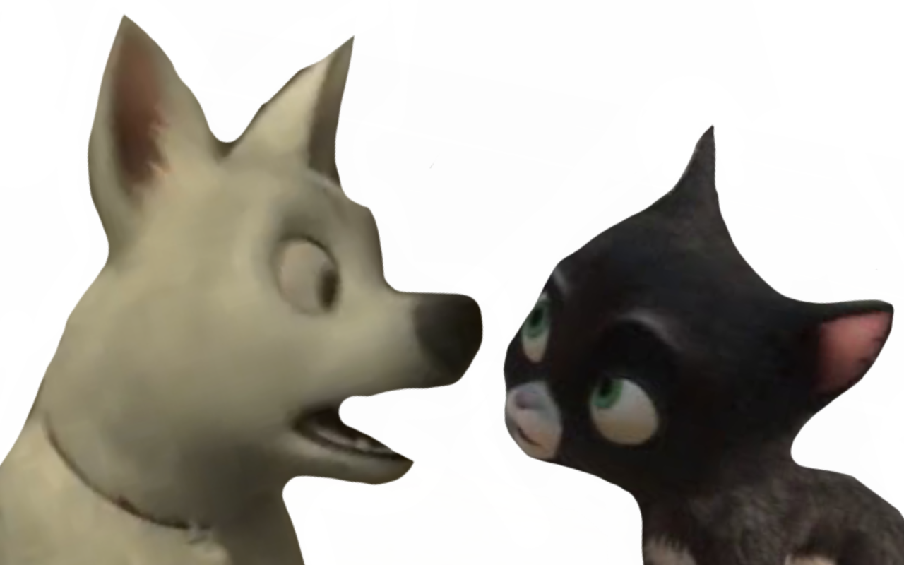 Bolt and Mittens by DracoAwesomeness on DeviantArt