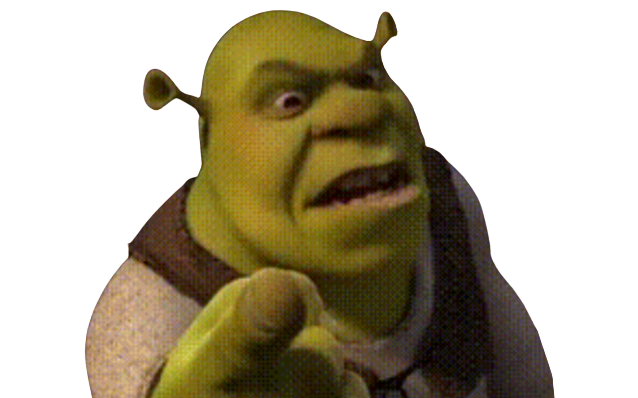 Shrek Meme PNG Transparent