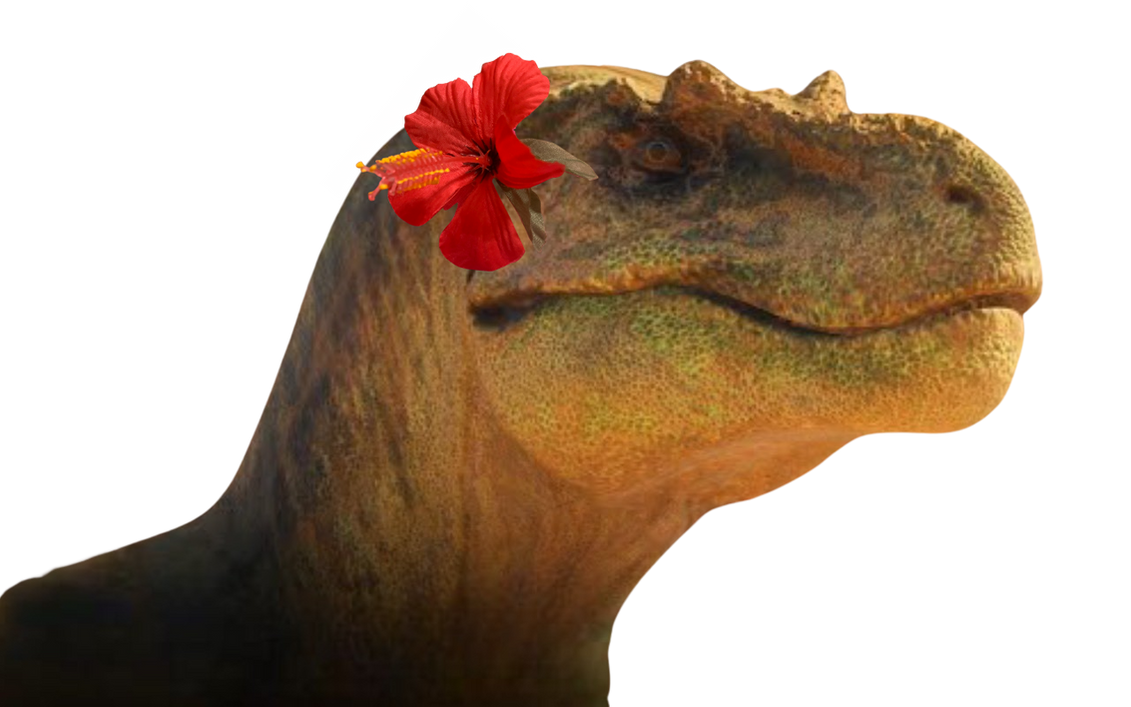 T. rex with flower by DracoAwesomeness on DeviantArt