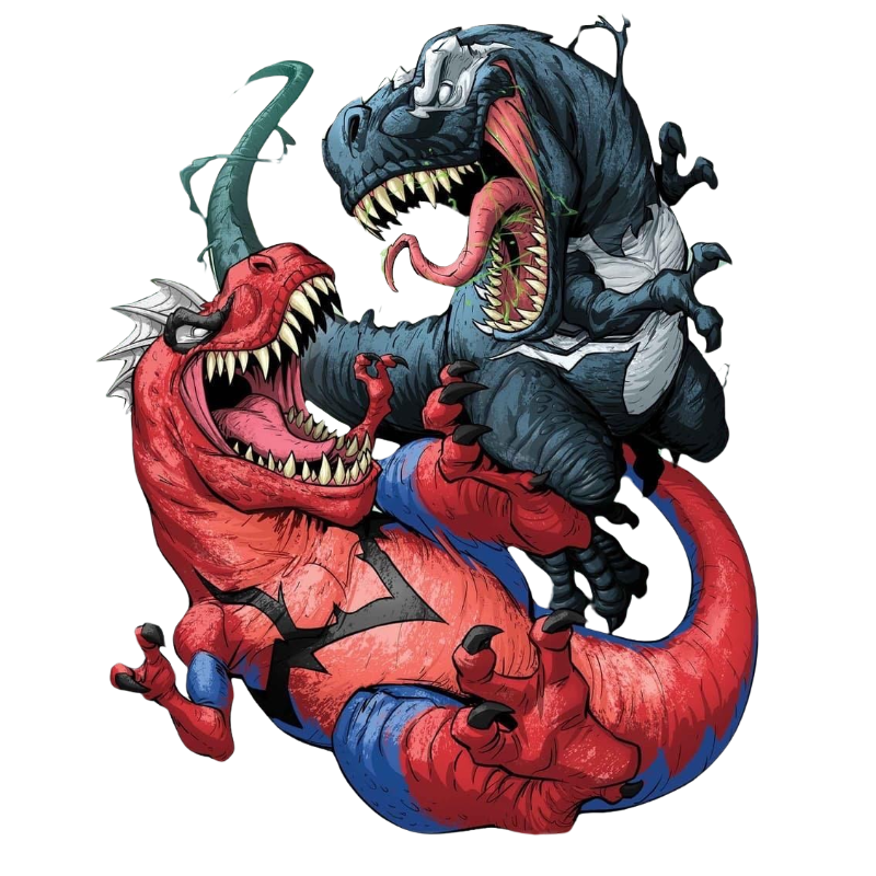 Spider rex vs venom rex by DracoAwesomeness on DeviantArt