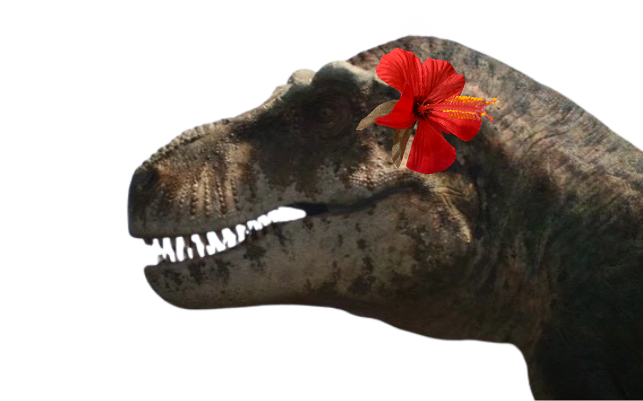 T. rex with flower by DracoAwesomeness on DeviantArt